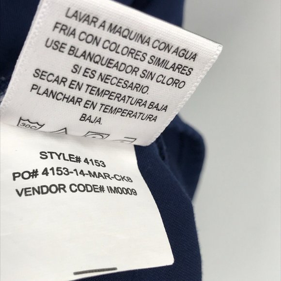 Barco Greys Anatomy Womens Scrub Top Large Blue Short Sleeve Shirt Pockets Nurse - Picture 15 of 15